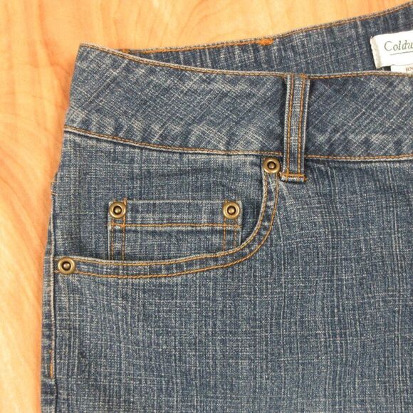 COLDWATER CREEK Natural Waist Bootcut Leg Jeans Sz 8 Flare Wide Leg Denim H17600 - Picture 7 of 15
